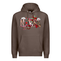 Coffee nurse valentines day Premium Hoodie - RacoonDesign