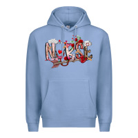 Colony Blue nurse valentines day Premium Hoodie - RacoonDesign