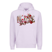 Lilac nurse valentines day Premium Hoodie - RacoonDesign