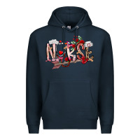 Navy nurse valentines day Premium Hoodie - RacoonDesign