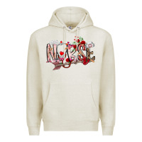 Oatmeal Heather nurse valentines day Premium Hoodie - RacoonDesign