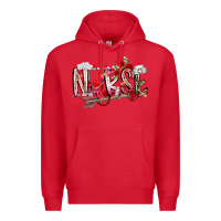 Red nurse valentines day Premium Hoodie - RacoonDesign