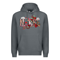 Rock nurse valentines day Premium Hoodie - RacoonDesign