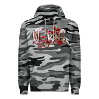 Slate Camo nurse valentines day Premium Hoodie - RacoonDesign