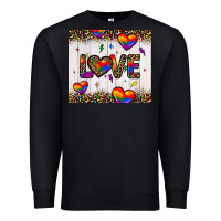 Black love hearts pride tumbler Premium Sweatshirt - JahusDesignShop
