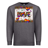 Charcoal Heather love hearts pride tumbler Premium Sweatshirt - JahusDesignShop
