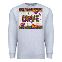 Heather Grey love hearts pride tumbler Premium Sweatshirt - JahusDesignShop