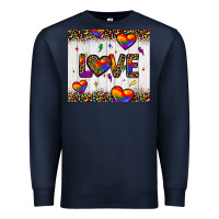 Navy love hearts pride tumbler Premium Sweatshirt - JahusDesignShop