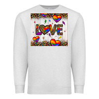 Oatmeal Heather love hearts pride tumbler Premium Sweatshirt - JahusDesignShop