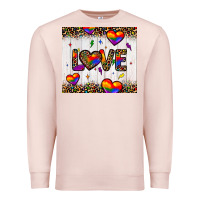 Love Hearts Pride Tumbler Premium Sweatshirt | Teevron