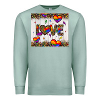 Seafoam love hearts pride tumbler Premium Sweatshirt - JahusDesignShop