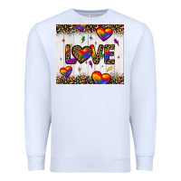White love hearts pride tumbler Premium Sweatshirt - JahusDesignShop