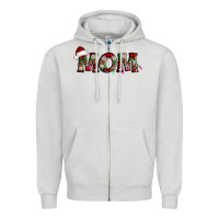 Dove Grey christmas mom Zipper Hoodie - AdoDesignShop