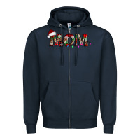 Navy christmas mom Zipper Hoodie - AdoDesignShop