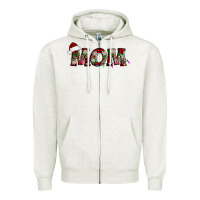 Oatmeal Heather christmas mom Zipper Hoodie - AdoDesignShop