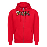 Red christmas mom Zipper Hoodie - AdoDesignShop