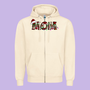 Christmas Mom Zipper Hoodie Designed By Adodesignshop