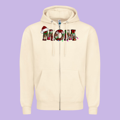 Christmas Mom Zipper Hoodie Designed By Adodesignshop