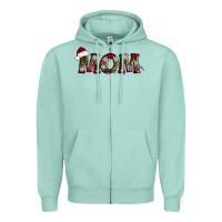 Seafoam christmas mom Zipper Hoodie - AdoDesignShop