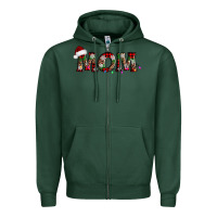 Sports Green christmas mom Zipper Hoodie - AdoDesignShop
