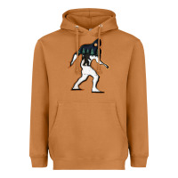 Bigfoot Wood Layered Christmas Heavyweight Hoodie | Teevron