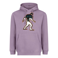 Lavender bigfoot wood layered christmas Heavyweight Hoodie - DesigneFamous