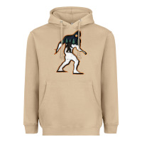 Mushroom bigfoot wood layered christmas Heavyweight Hoodie - DesigneFamous