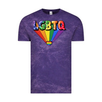Cloud Purple lgbtq pride Vintage Tee - FaDigitalArtStudio