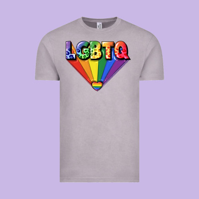 Lgbtq Pride Vintage Tee Designed By Fadigitalartstudio