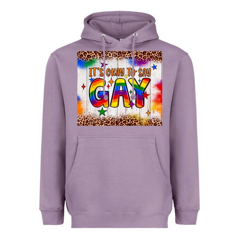 It's Okay To Say Gay Tumbler Heavyweight Hoodie by JahusDesignShop | Teevron