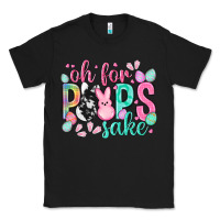 Black Oh for peeps sake cowhide Easter Day Classic Tee - HowdyJamesFarm