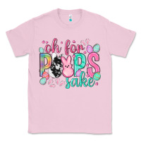 Bubblegum Pink Oh for peeps sake cowhide Easter Day Classic Tee - HowdyJamesFarm