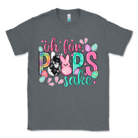 Charcoal Heather Oh for peeps sake cowhide Easter Day Classic Tee - HowdyJamesFarm