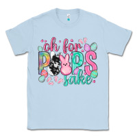 Dusty Blue Oh for peeps sake cowhide Easter Day Classic Tee - HowdyJamesFarm