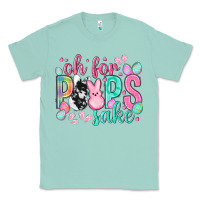 Seafoam Oh for peeps sake cowhide Easter Day Classic Tee - HowdyJamesFarm
