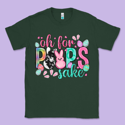 Oh For Peeps Sake Cowhide Easter Day Classic Tee Designed By Howdyjamesfarm