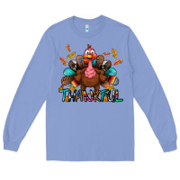 Colony Blue Thankful Long Sleeve Tee - BundleAndBundleShop