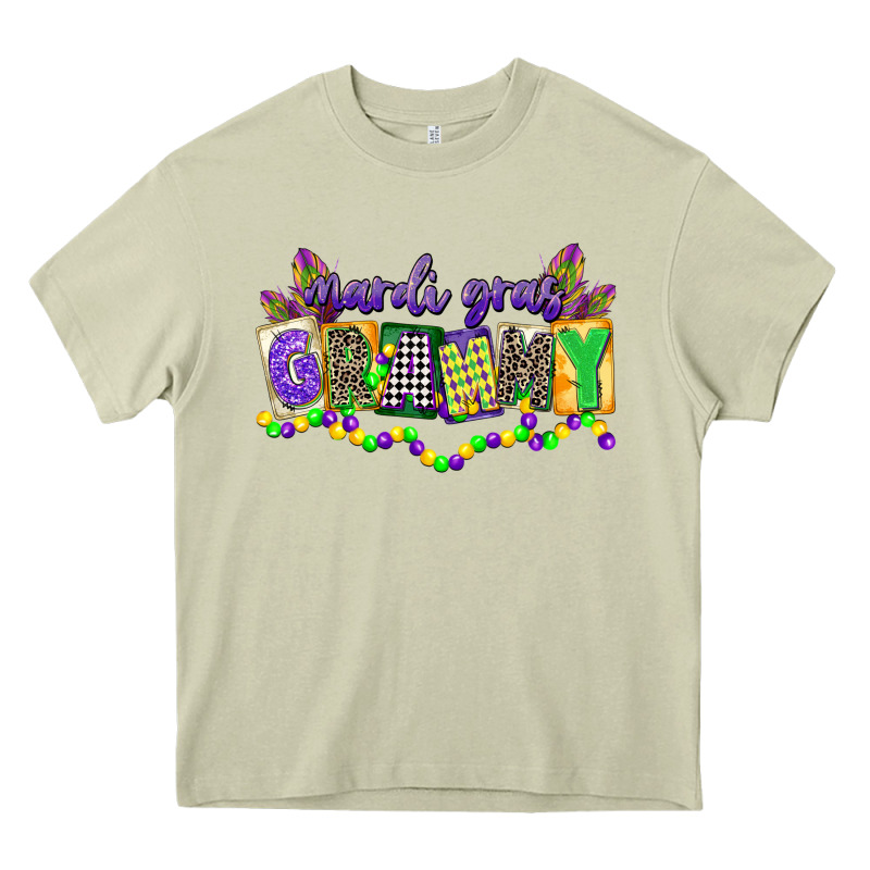 Mardi Gras Grammy Heavy Core Tee by CowGirlArtShop | Teevron