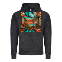 Vintage Black western thanksgiving seamless pattern Vintage Hoodie - BundleAndBundleShop