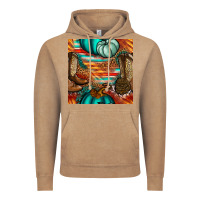 Western Thanksgiving Seamless Pattern Vintage Hoodie | Teevron