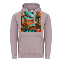 Vintage Zinc western thanksgiving seamless pattern Vintage Hoodie - BundleAndBundleShop