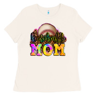 Bone baseball mom Ladies Tee - OliviaCreatesArt
