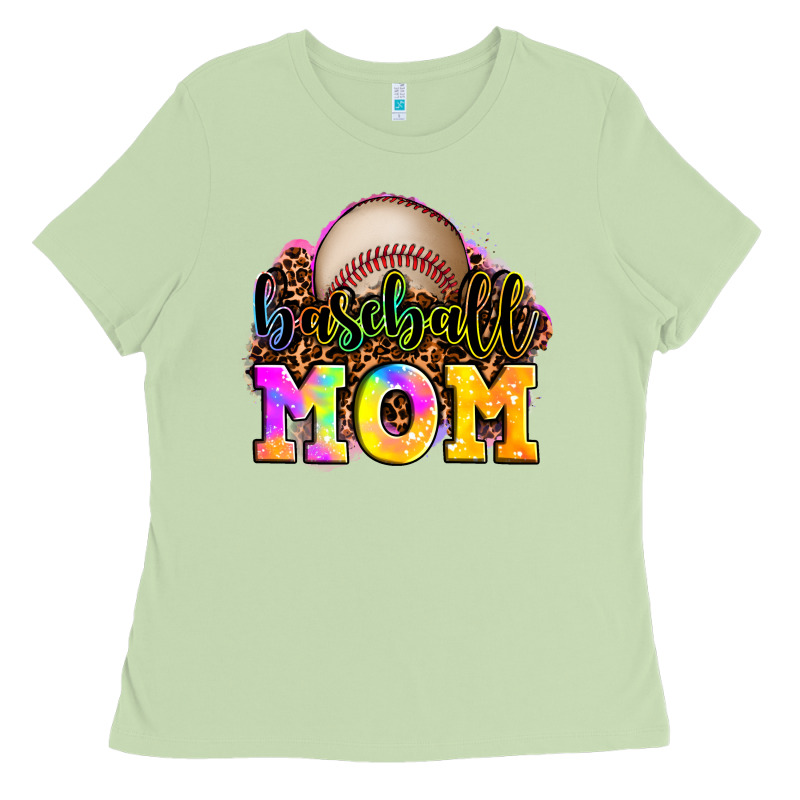 Baseball Mom Ladies Tee by OliviaCreatesArt | Teevron