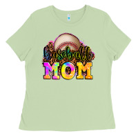 Matcha baseball mom Ladies Tee - OliviaCreatesArt