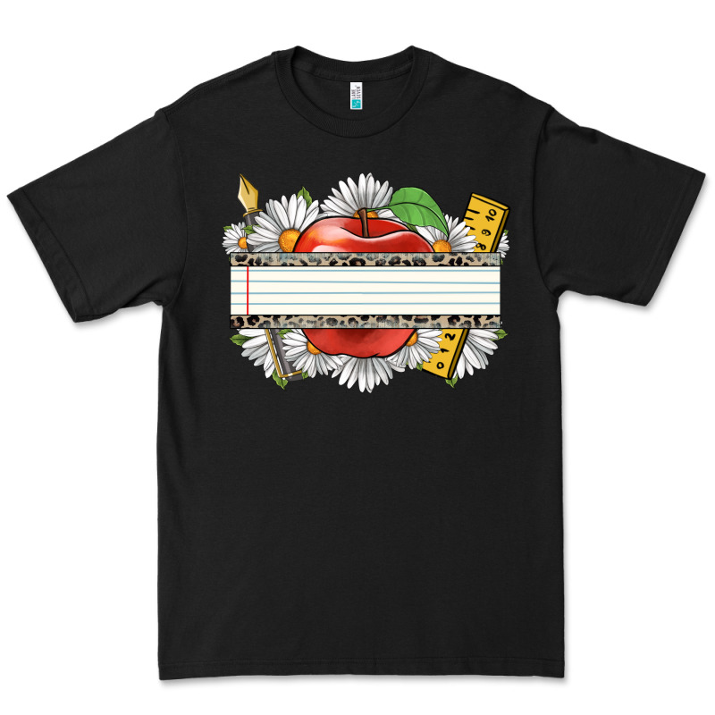 Floral Teacher Custom Name Premium Tee by CowGirlArtShop | Teevron