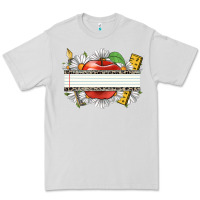 Dove Grey floral teacher custom name Premium Tee - CowGirlArtShop