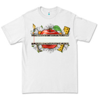 White floral teacher custom name Premium Tee - CowGirlArtShop