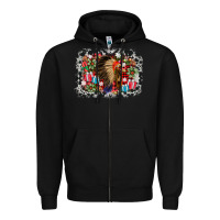 Black indian hat christmas Zipper Hoodie - AdoDesignShop