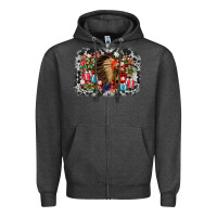 Charcoal Heather indian hat christmas Zipper Hoodie - AdoDesignShop