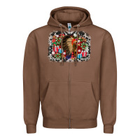 Chestnut indian hat christmas Zipper Hoodie - AdoDesignShop